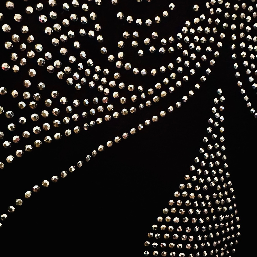 Black Top with Silver Studded Design